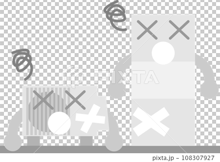 故障した給湯機のキャラクター 108307927