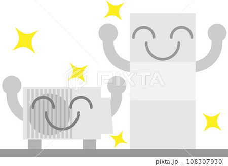 かわいい給湯機のキャラクター 108307930