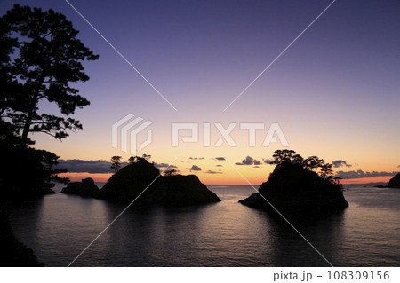 堂ヶ島の美しい夕焼 堂ヶ島の美しい夕焼 108309156
