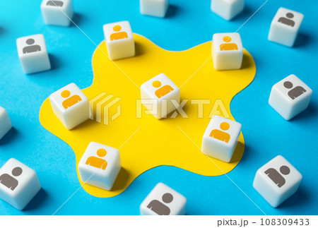 Spread influence. Acceptance of new members. Find like-minded people, join the team. Team up. Growing popularity. Community. Expanding influence. 108309433