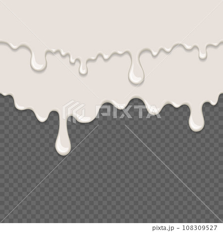White sticky liquid seamless element 108309527