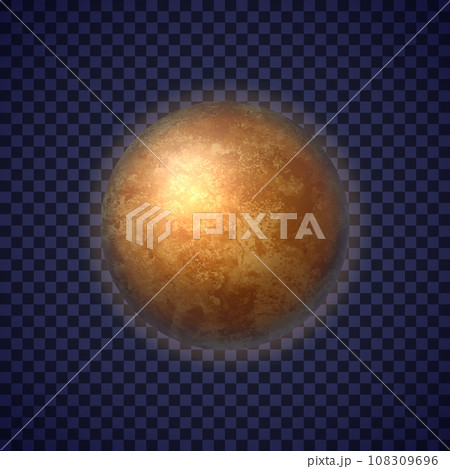 Mercury planet on deep blue space background Mercury planet on deep blue space background 108309696