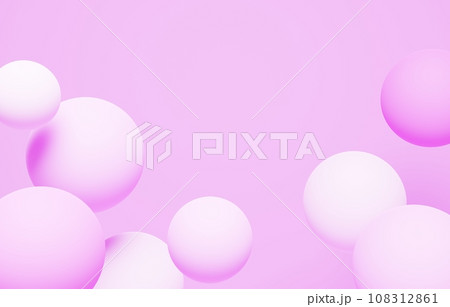 3D背景素材_カラーボール_紫 3D背景素材_カラーボール_紫 108312861