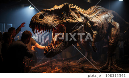 Dinosaur Museum Tyrannosaurus Rex Fossil Exhibit Dinosaur Museum Tyrannosaurus Rex Fossil Exhibit 108313541