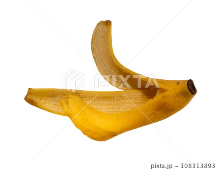 Banana peel isolated on transparent background. PNG File Banana peel isolated on transparent background. PNG File 108313893