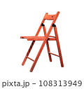 Home and office wooden chair isolated on transparent background - PNG format. 108313949