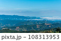 Mountain view in morning with blue sky background. countryside landscape 108313953