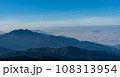 Mountain view in morning with blue sky background. countryside landscape 108313954