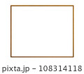 細くて茶色の木製フレーム 108314118