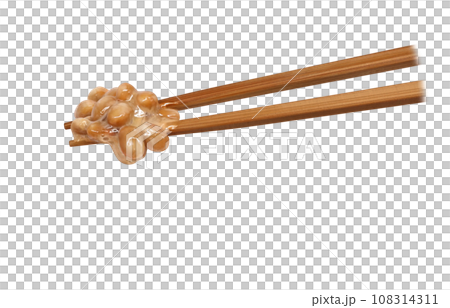 納豆 箸 イラスト リアル  108314311