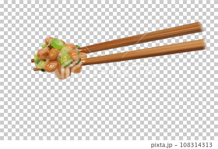 natto illustration real chopsticks natto illustration real chopsticks 108314313