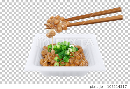 納豆 イラスト リアル 箸 セット 納豆 イラスト リアル 箸 セット 108314317