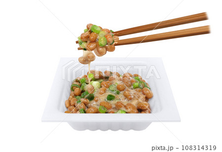 納豆 イラスト リアル 箸 セット 納豆 イラスト リアル 箸 セット 108314319