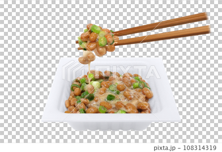 納豆 イラスト リアル 箸 セット 納豆 イラスト リアル 箸 セット 108314319