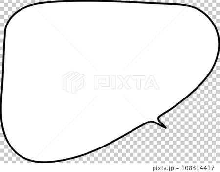 Simple handwritten corner speech bubble Simple handwritten corner speech bubble 108314417