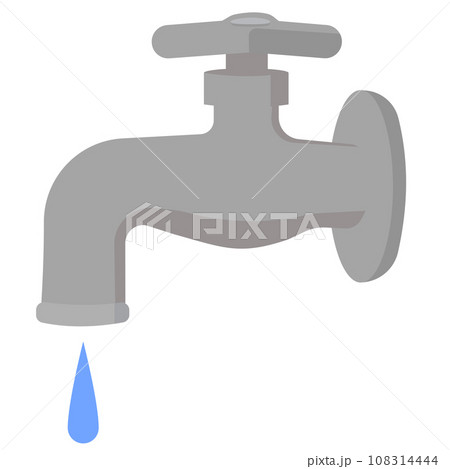 水道の蛇口のイラスト 水道の蛇口のイラスト 108314444