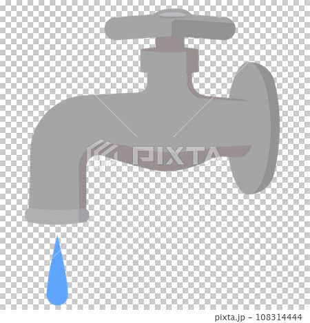 水道の蛇口のイラスト 水道の蛇口のイラスト 108314444