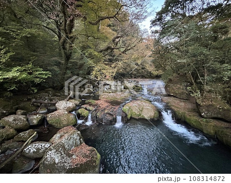 Kikuchi Keikoku or Kikuchi Gorge is a 4km long gorge located in Aso Kuju National Park and was selected as one of the 100 best waters in Japan.  108314872
