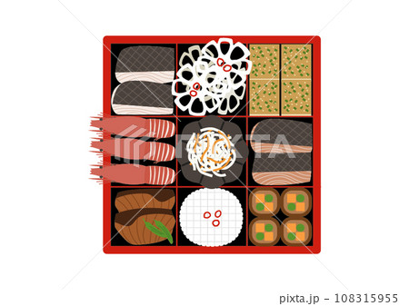 正月料理おせち　二の重 108315955