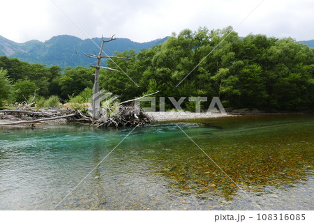 Kamikochi is a remote mountainous highland valley within the Hida Mountains range, in the western region of Nagano Prefecture, Japan. Japanese hiking and trekking. 108316085