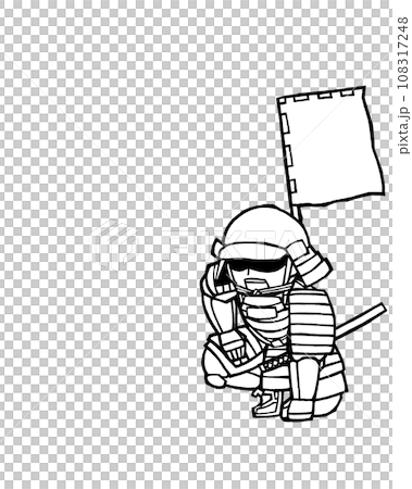 Warrior (messenger, right, monochrome) 108317248