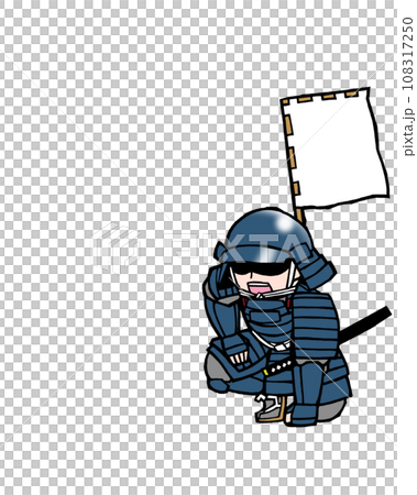 武者(伝令・右・青 武者(伝令・右・青 108317250