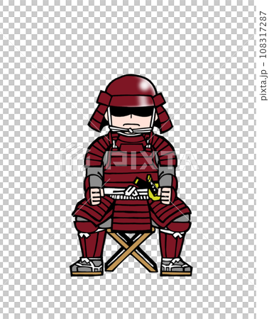 Warrior (seated, front, red) 108317287