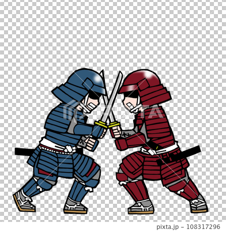 武者(戦闘・青×赤 武者(戦闘・青×赤 108317296