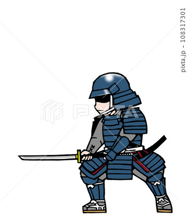 武者（戦闘・右1・青 108317301