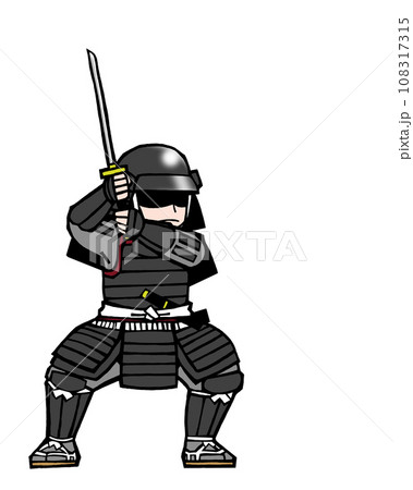 武者(戦闘・左2・黒 武者(戦闘・左2・黒 108317315