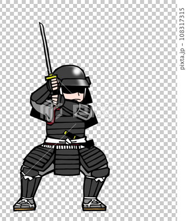 武者(戦闘・左2・黒 武者(戦闘・左2・黒 108317315