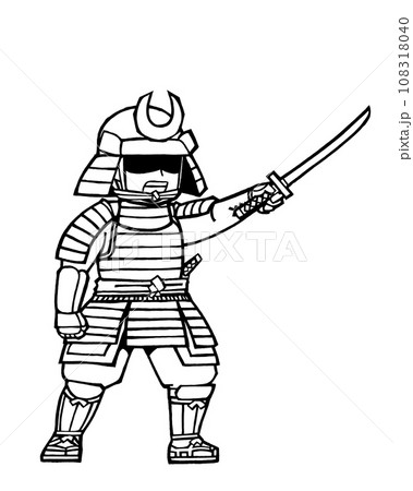 部将（かかれ・左・モノクロ 108318040