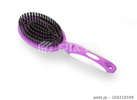 Pink and black hair brush Pink and black hair brush 108318599