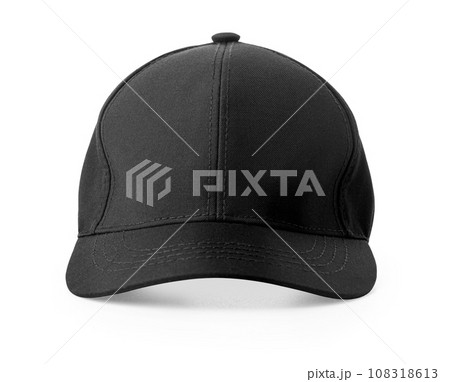Black baseball cap mockup 108318613