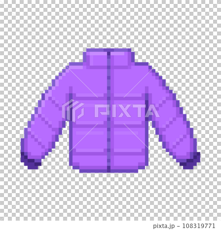 Pixel illustration of purple down Pixel illustration of purple down 108319771