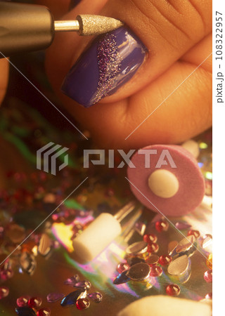 Nail salon closeup photo Nail salon closeup photo 108322957