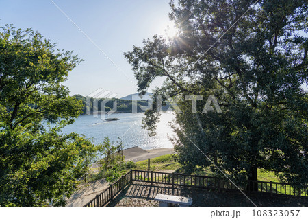 中山道太田の渡し付近の景色 108323057