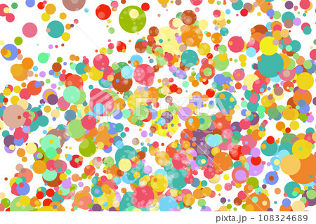 Light multicolor background, colorful vector texture with circles. Splash effect banner. Glitter silver dot abstract illustration with blurred drops of rain. Pattern for web page, banner,poster, card 108324689