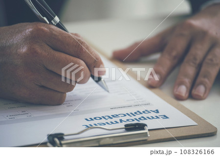 Close up manager businessman hands sign contract working meeting. Asian business man using pen signing on new contract to starting projects in conference room. Business agreement concepts. Close up manager businessman hands sign contract working meeting. Asian business man using pen signing on new contract to starting projects in conference room. Business agreement concepts. 108326166
