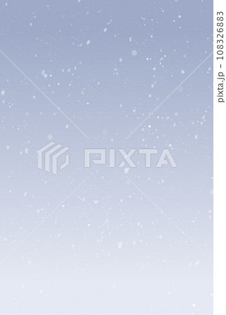 しんしんと降る雪のイラスト しんしんと降る雪のイラスト 108326883