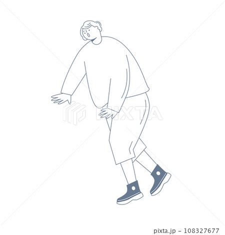 つまづく女性 つまづく女性 108327677