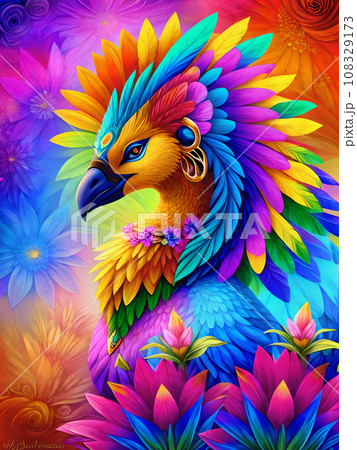 エキゾチックな神獣の絵画 エキゾチックな神獣の絵画 108329173