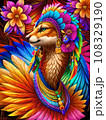 エキゾチックな神獣の絵画 108329190