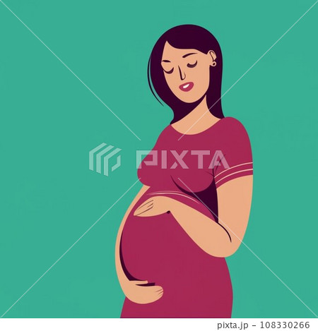 Pregnant Women With Beaming Smiles, Radiating A Sense Of Happiness And Contentment. Beauty Of Pregnancy, Maternal Health, Prenatal Care Concept. Cartoon People Vector Illustration Vector Pregnant Women With Beaming Smiles, Radiating A Sense Of Happiness And Contentment. Beauty Of Pregnancy, Maternal Health, Prenatal Care Concept. Cartoon People Vector Illustration Vector 108330266
