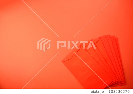 red envelope on red background for design 108330376