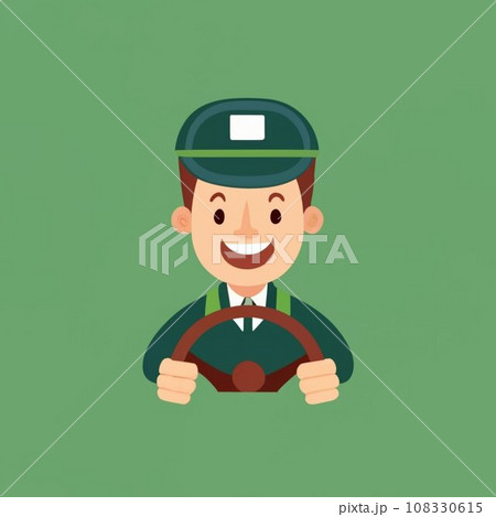 Suspenseful Silhouette driving  108330615