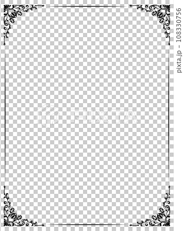 Antique/Frame/Black/Classic/Vintage/Frame/Illustration/Material Antique/Frame/Black/Classic/Vintage/Frame/Illustration/Material 108330756