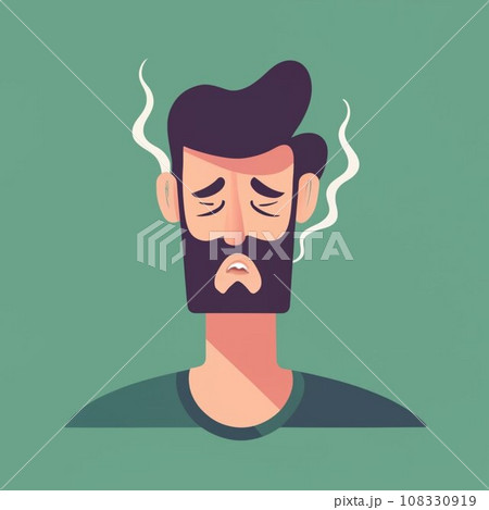Monochrome Portrait of a Contemplative Man Monochrome Portrait of a Contemplative Man 108330919