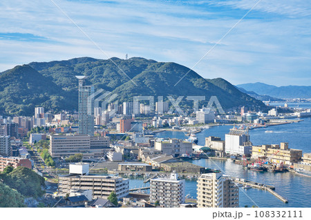 【和布刈第二展望台より門司港を一望】 福岡県北九州市門司区門司 108332111