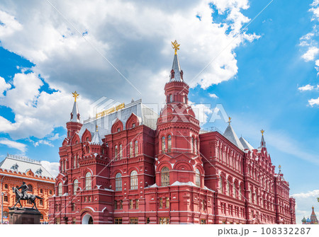 State historical museum on the Red Square in Moscow, Russia 108332287